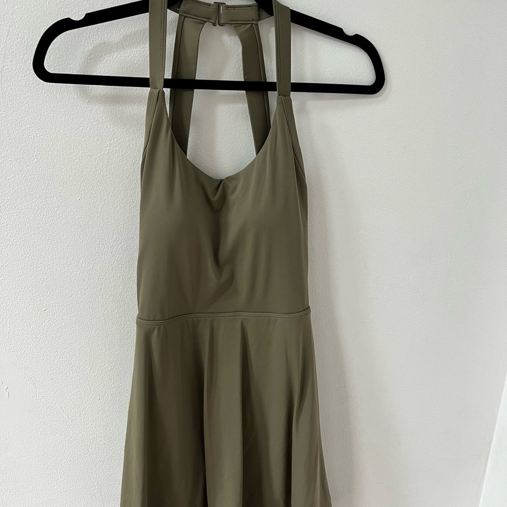 HALARA Sage Green Draped Dress